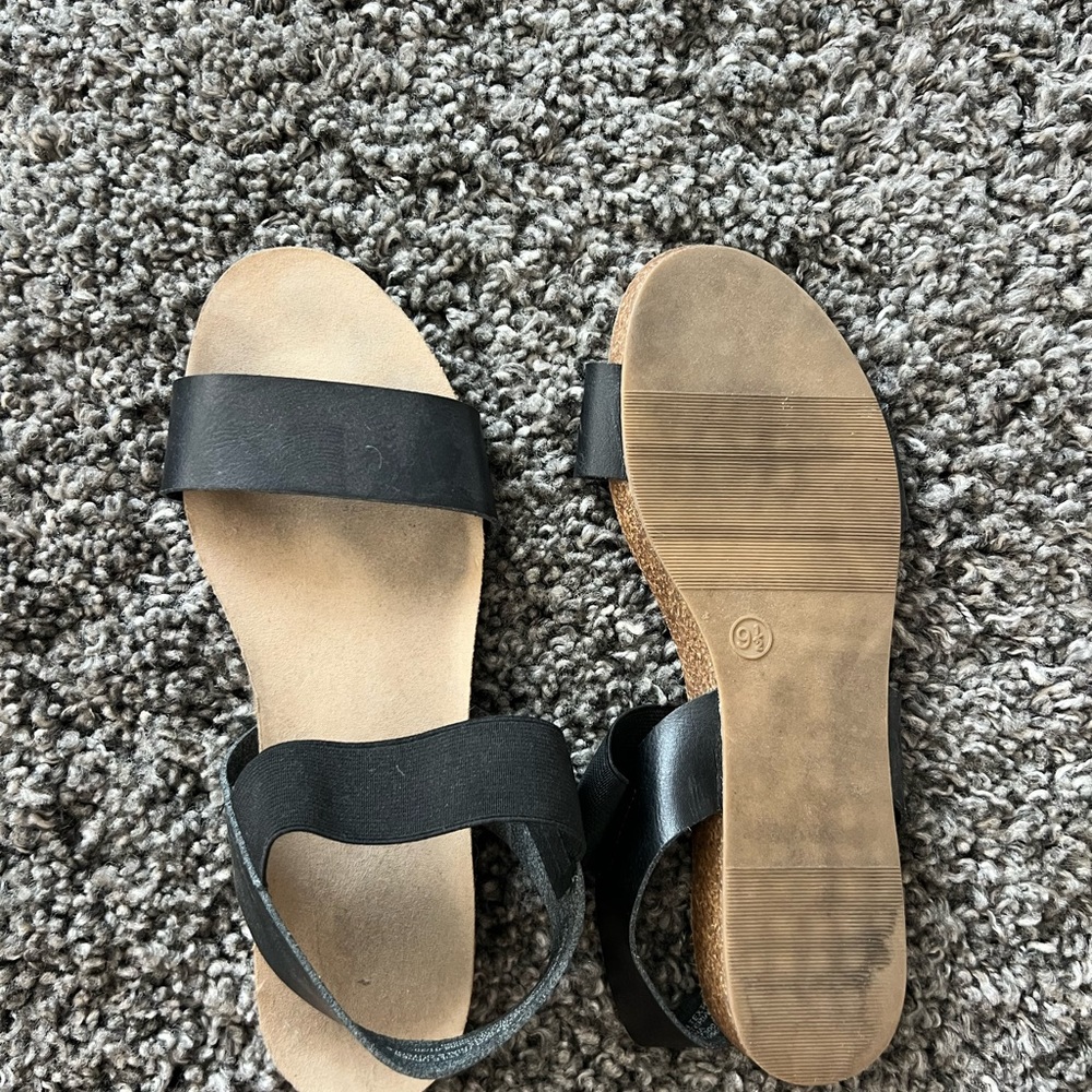 Womens black sandals